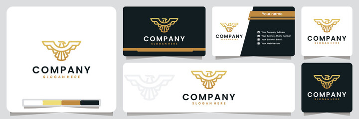 golden eagle,wings , simple , minimalist, background , banner ,logo design inspiration