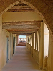 Canvas Print - Italy, Marche, Morro d’Alba the ancient internal walkway 