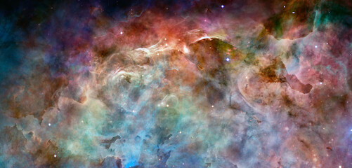 Wall Mural - nebula an interstellar cloud of star dust. elements of this image furnished by nasa
