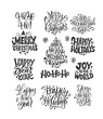 © SuvorovaArt.ru - Happy New Year, typography lettering badge emblems quotes set collection. Great lettering for greeting cards, stickers, banners, prints and home interior decor. Xmas card. Merry Christmas 2021.