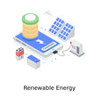 © Vectors Market - A design of renewable energy in isometric style