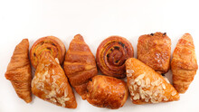 Assorted Of Pastries Isolated On White Background
