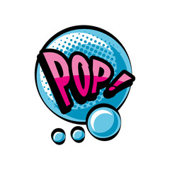 Wall Mural - pop art pop bubble detailed style icon vector design