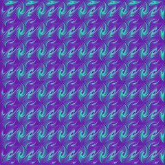 Leinwandbilder - Abstract geometric spiral wire pattern multi colored background. 3d rendering