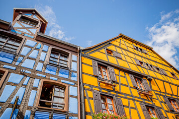 Canvas Print - Maisons à colombages à Riquewihr