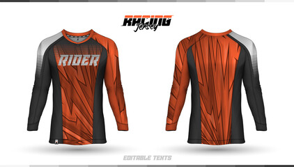 T-shirt template, racing jersey design, soccer jersey