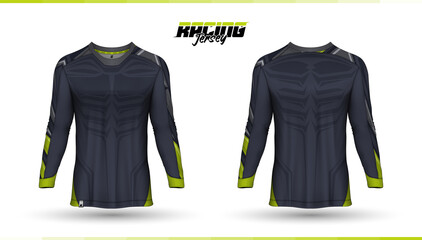 T-shirt template, racing jersey design, soccer jersey