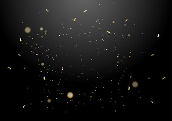 Black background with beautiful sparkle glitter made from vector.