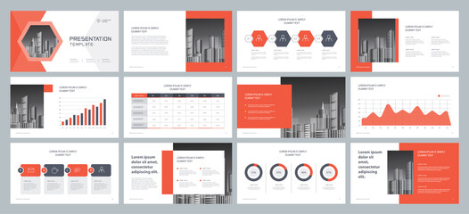 template presentation design and page layout design for brochure ,book , ,annual report and company 
