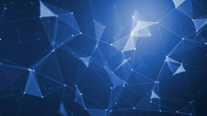 Wall Mural - molecular structure networks abstract motion background