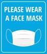 © Bokica - please wear a mask sign - vector