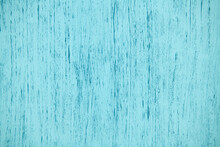 Natural Plywood Background Painted Blue Solid Color With Brush Strokes, New And Clean
