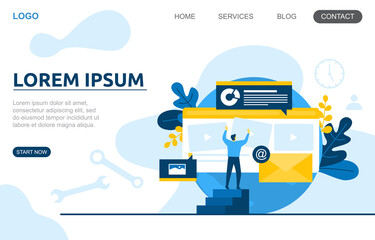 People Build Website Design Web Page Project Development Illustration