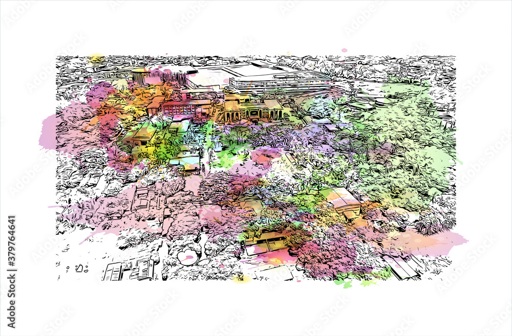 Stock-Vektorgrafik „Building view with landmark of Batangas is a ...