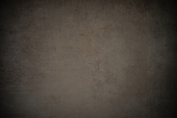 Wall Mural - scratched concrete stone wall vintage background with vignette