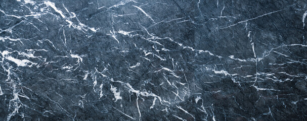 Wall Mural - dark blue marble background, natural stone texture