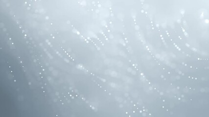 Wall Mural - Elegant clean white particle polka dot texture background. White particles that float for business themes or beauty product presentations.