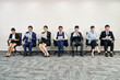 © imtmphoto - group of asian businesspeople waiting in line for job interview