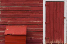 Detail Of A Red Barn