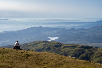 Climbing Ben Ledi in the Trossachs, Ben Ledi is a mountain in Stirling, Scotland. It is 879 m high, and is classified as a Corbett. It lies about 6.4 kilometres north-west of Callander