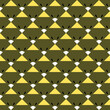 © Emrah_Avci - Vector seamless pattern texture background with geometric shapes, colored in brown, yellow, black, white colors.
