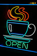 © Raymond Forbes LLC/Stocksy - Coffee Shop Neon Sign