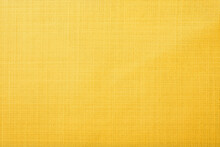 Golden Yellow Linen Fabric Of Table Cloth Texture Background