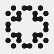 © vector_master - Abstract Cross Pattern Dots Logo generative computational art illustration