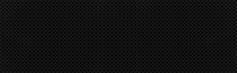 Panorama of Black steel mesh screen pattern and seamless background