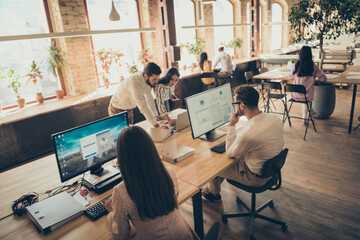 nice attractive confident focused skilled people analyzing finance potential result investment money