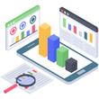 © Vectors Market - Icon of data cleaning in isometric design