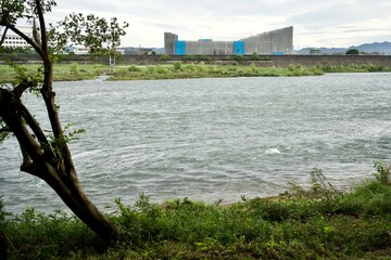 Poster - The view of Kiso river in Gifu.