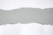 © ooddysmile - white torn paper on gray background. collection paper rip