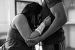 © Cameron Zegers/Stocksy - woman in labor supported by husband