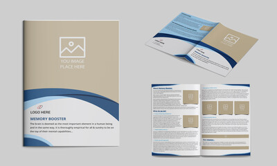 Wall Mural - Corporate bifold brochure for your business.