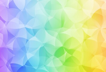 Light Multicolor vector polygonal template.