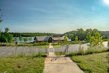 lake james state park swimming area in north carolina