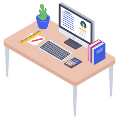 
Isometric design of web development 
