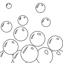 Bubbles Circles Vector Black White Background Icon 