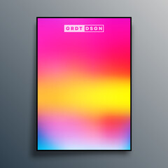 Poster - Abstract gradient texture design for background, poster, flyer, brochure cover, or other printing products. Vector illustration