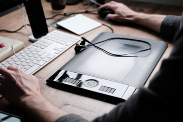 Computer work station.