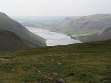 View Of Wast Water From Scafell Pike, Lake District, Cumbria