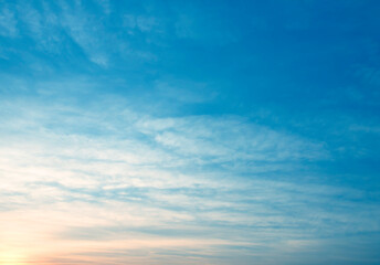 Wall Mural - blue vast sky and sun rays background natural