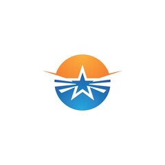 Poster - Star wing  logo vector