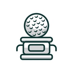 Canvas Print - golf trophy