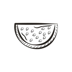 Sticker - watermelon slice