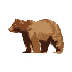 Sticker - grizzly bear