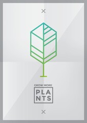 Sticker - Grow more plants concept