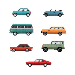 Poster - Collection of vehicles