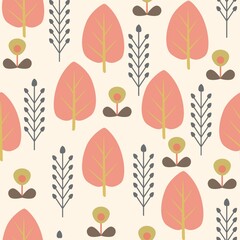 Wall Mural - Scandinavian pattern design